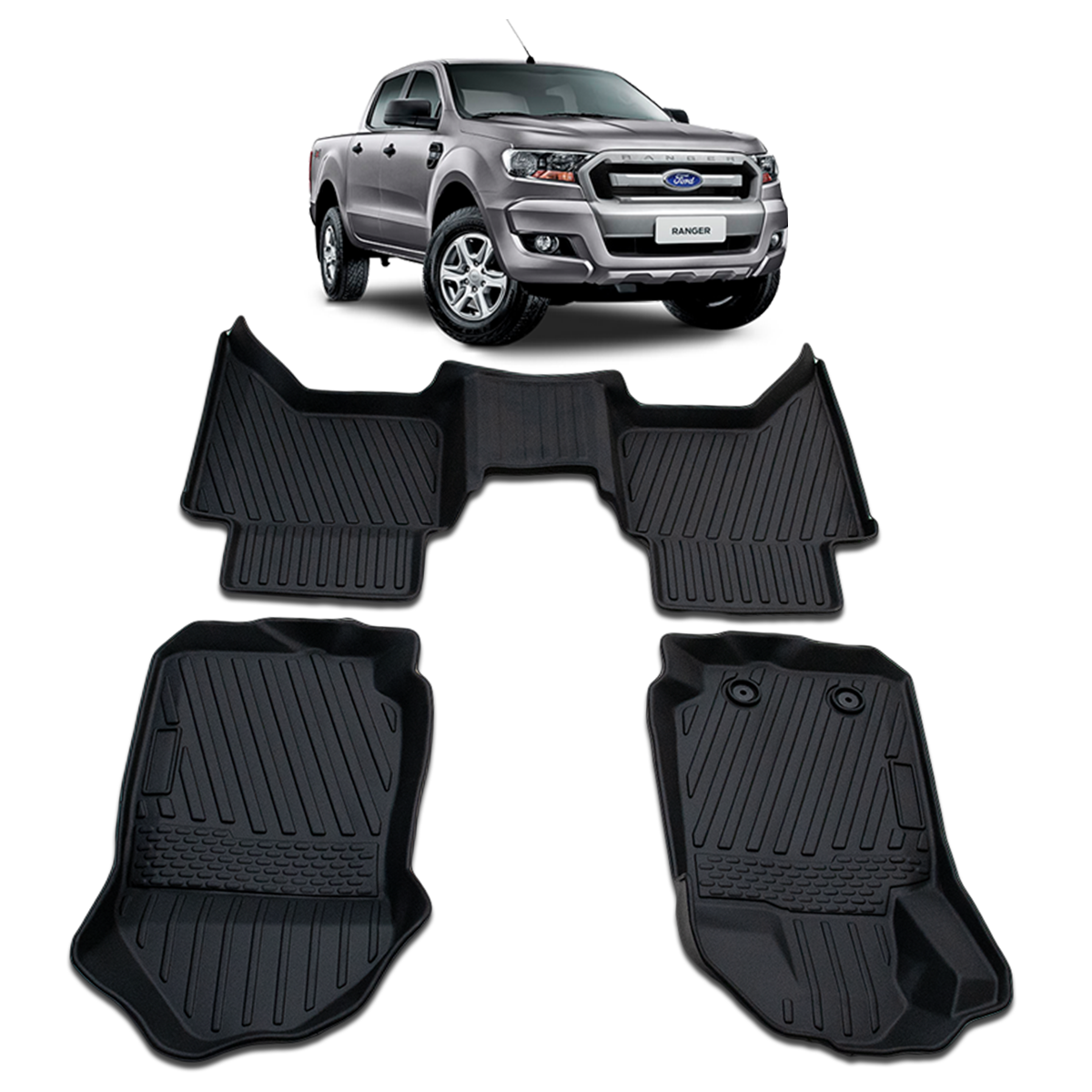 Tapete Bandeja TPE para Ford Ranger 2023 a 2026