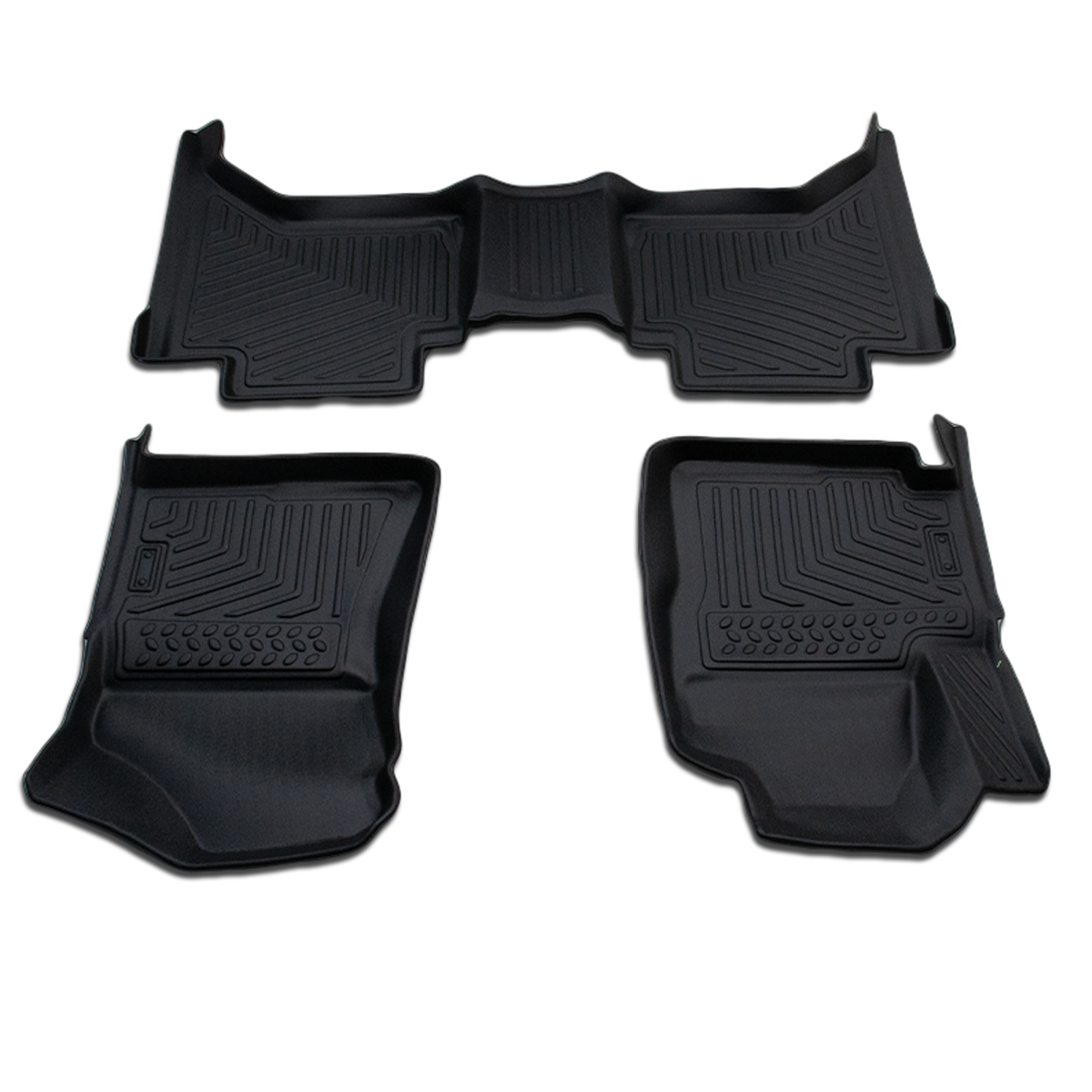 Tapete Bandeja Premium TPE para RAM Dakota 2026 Cabine Dupla — Kit 3 Peças