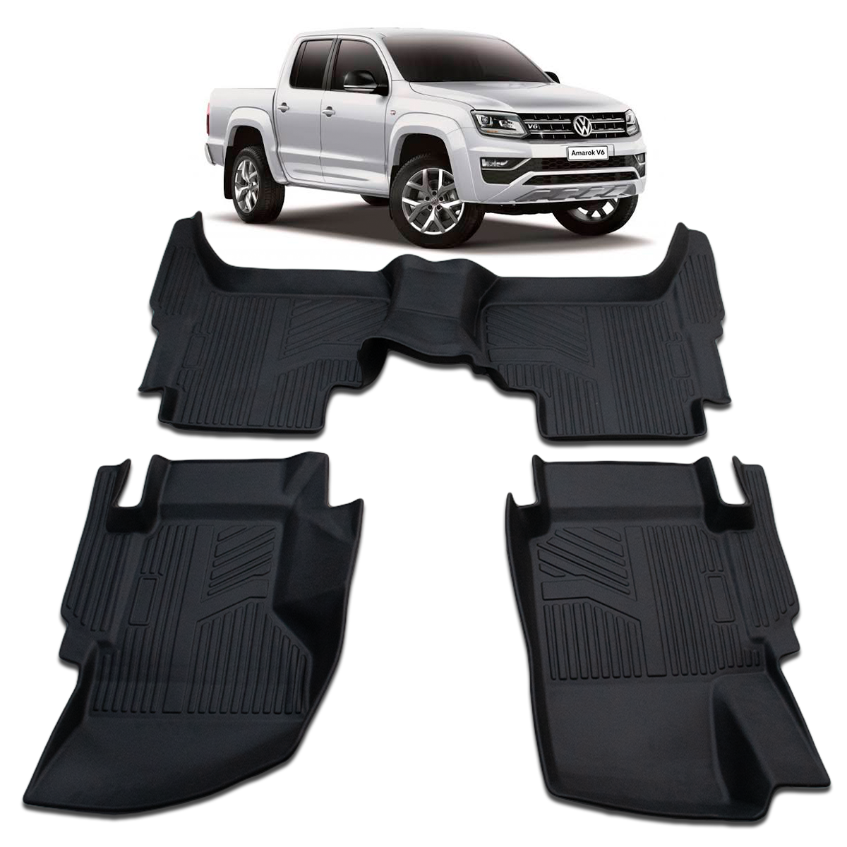 Tapete Bandeja TPE para Volkswagen Amarok 2010 a 2026