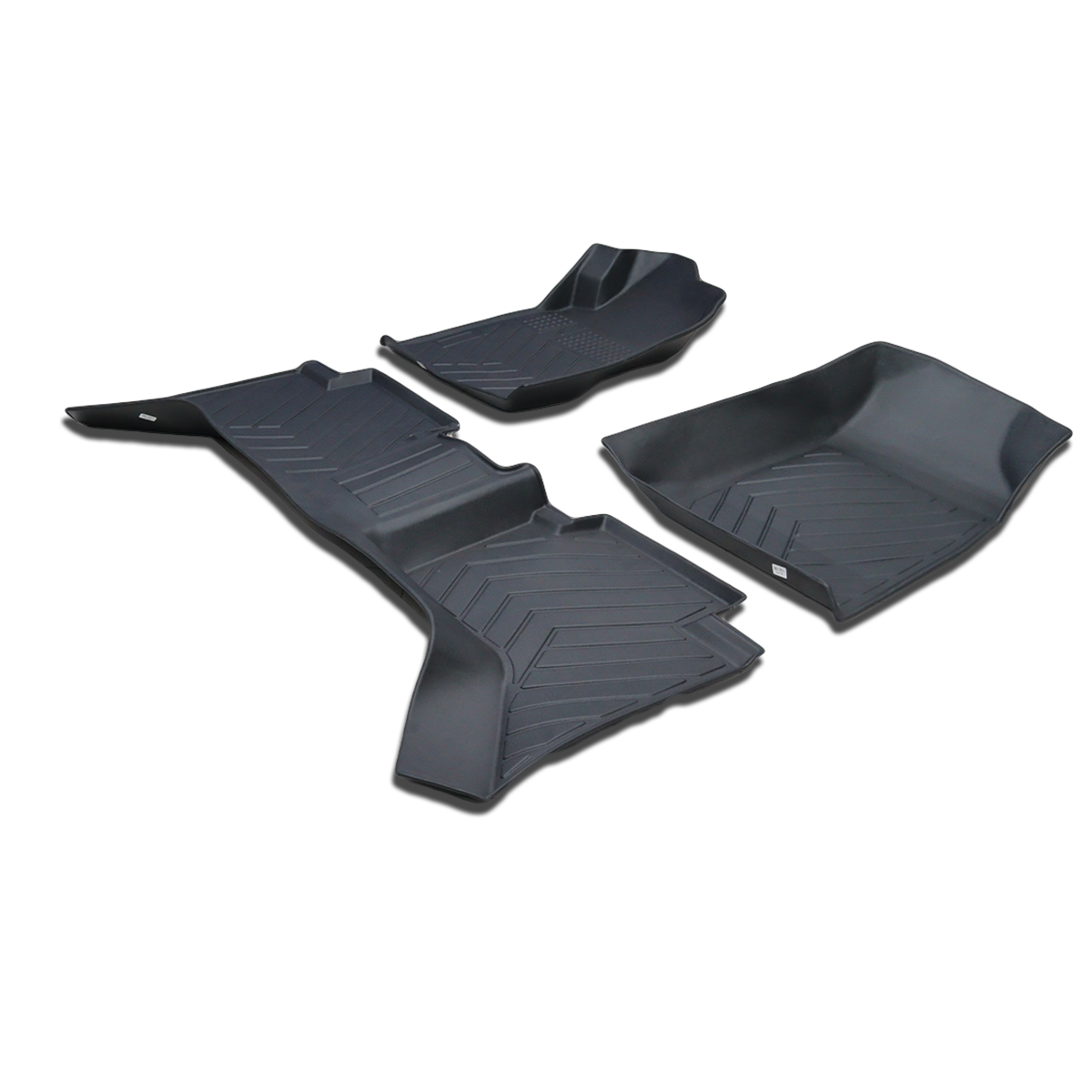 Tapete Bandeja TerraMonte em TPE — Chevrolet S10 Cabine Dupla 2013 a 2026 | Kit 3 Peças